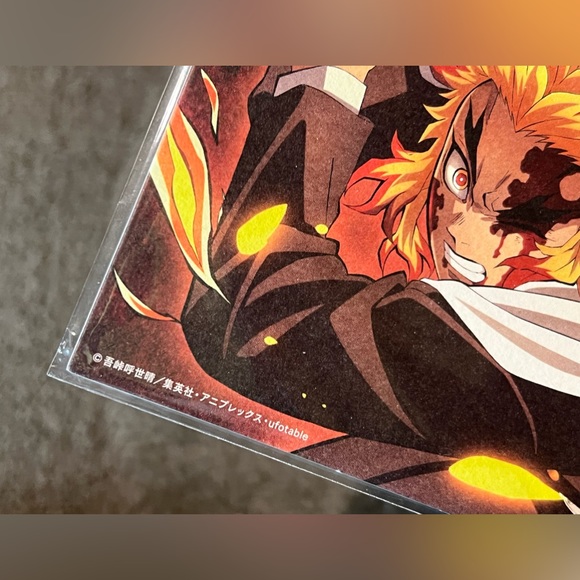 Demon Slayer Kimetsu no Yaiba Art Board Kyojuro Rengoku & Akaza Anime Japan - Picture 5 of 6